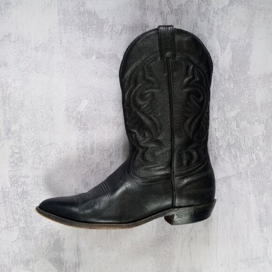 AMPUTEE LEFT FOOT Boulet 1847 Cowboy Boot Deer Leather UNISEX