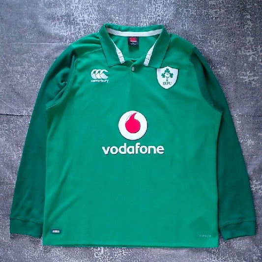 Official Canterbury Green Rugby Jersey vodafone