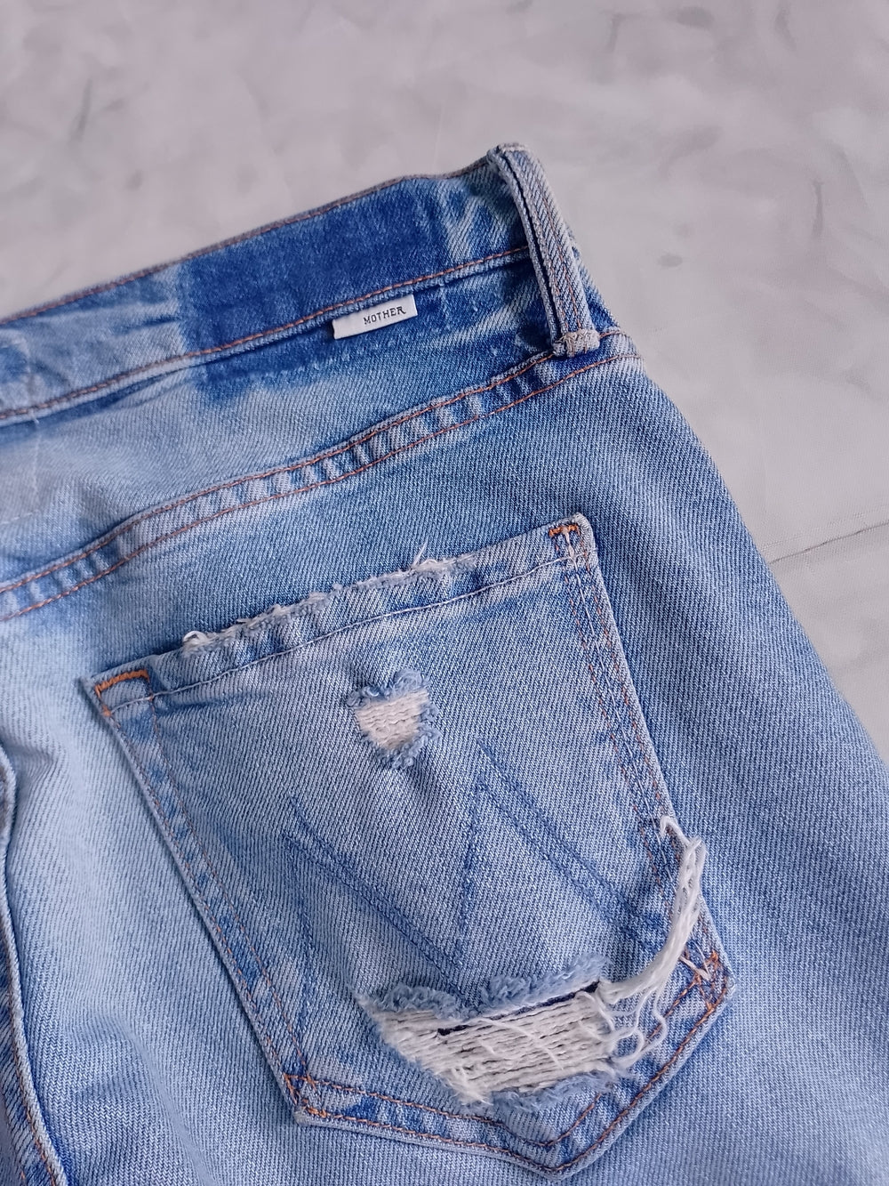 Mother Superior The Tomcat The Confession Denim Blue Jeans