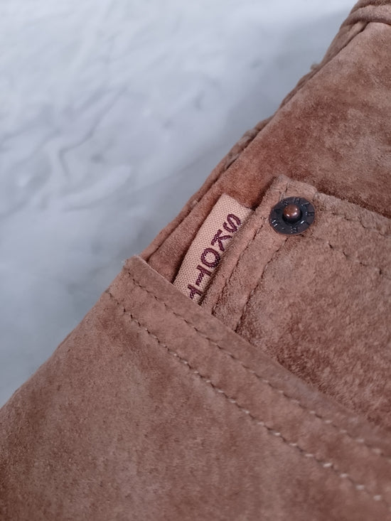 Vintage SKOTTS SUEDE Brown Leather Pants