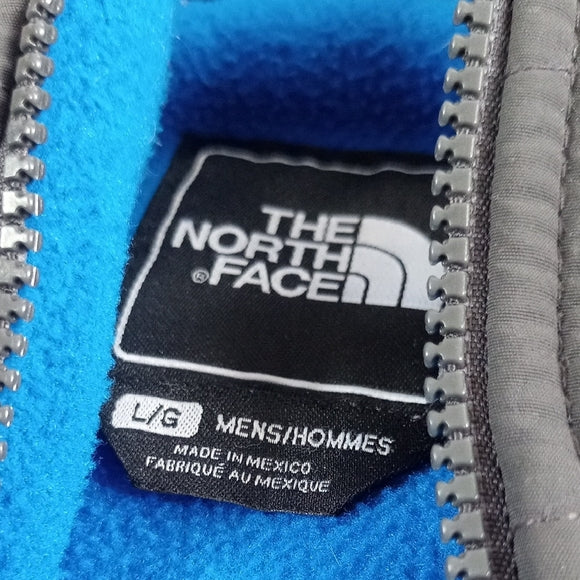 The North Face Men's Black and Blue Jacket POLARTEC