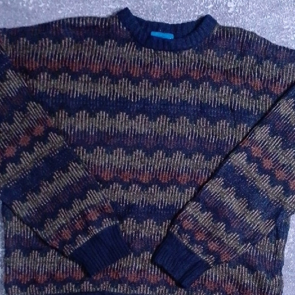 Vintage 90s Uncle Phil Multicoloured Patterned Sweater