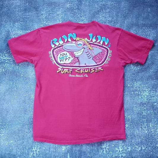Vintage 1991 Ron Jon You Wet Yet? Surf Shop Graphic Single Stitch T-Shirt