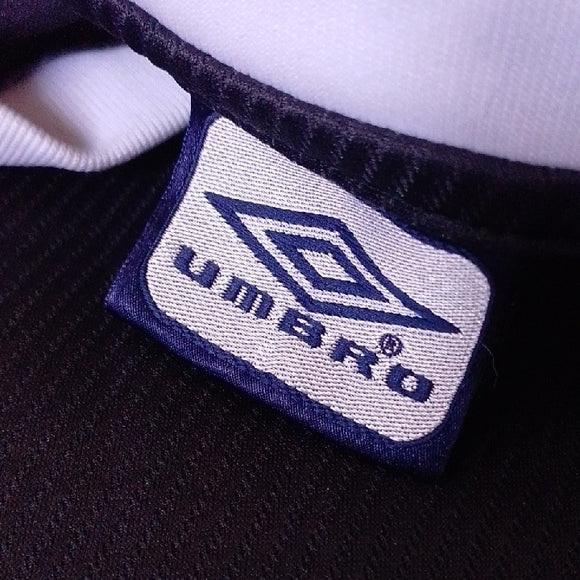 Umbro Navy and White V-Neck Shirt JERSEY VAPE-TECH