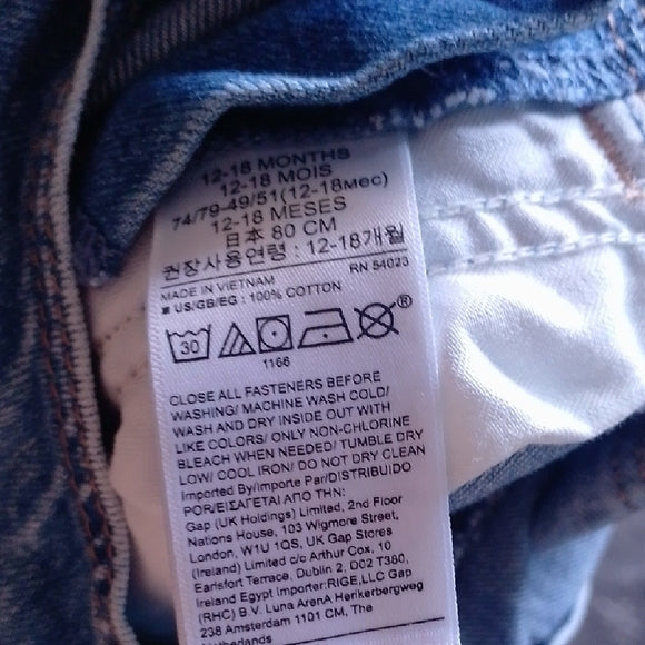 GAP Denim Blue Kids Overalls