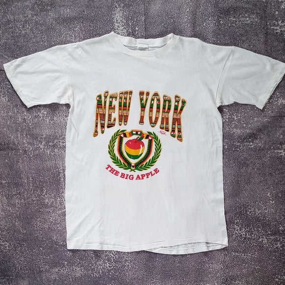 Vintage 1993 NEW YORK THE BIG APPLE SINGLE STITCH T-SHIRT