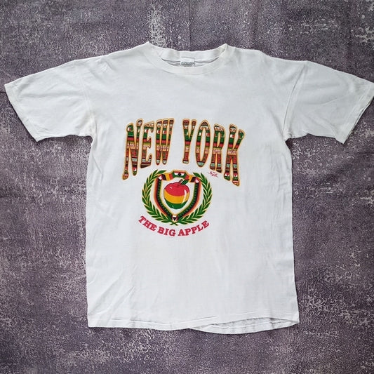 Vintage 1993 NEW YORK THE BIG APPLE SINGLE STITCH T-SHIRT