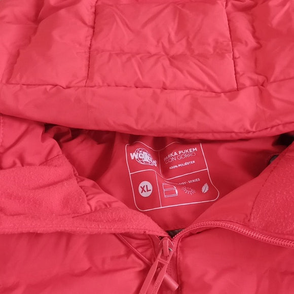 T WORLD PARKA PUKEN CON CORRO RED PUFFER JACKET