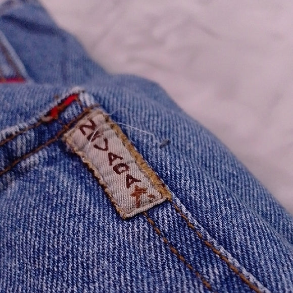 Vintage 90s NEVADA Blue Denim Overalls Workwear UNISEX