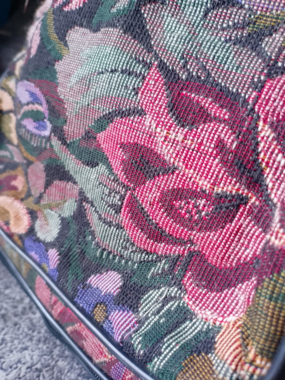 Vintage ARCTICS USA Floral Tote Travel Bag - Expandable