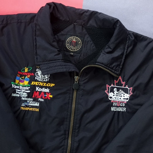 Vintage 2003 Simcoe Go-Cart Club Member Embordered Racing Jacket