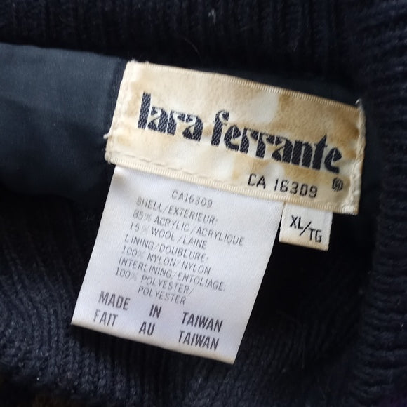 Vintage 90s Lara Ferrante Funky Pattern Wool Jacket