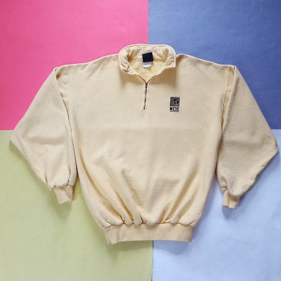 Vintage 90s NCE Resource Group Half Zip Sweater