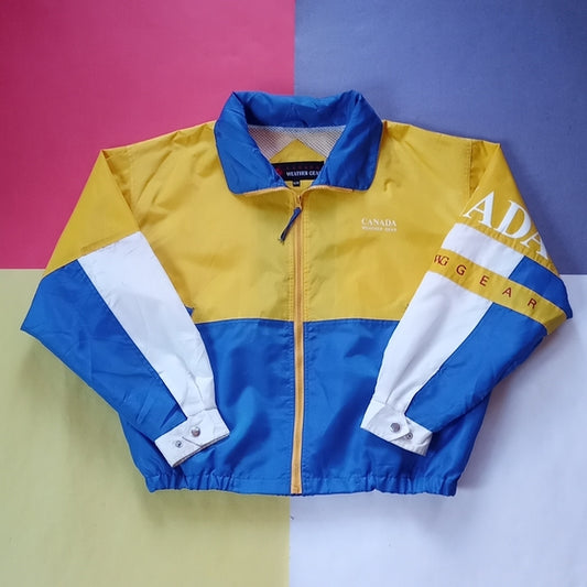 Vintage 90s Canada Weather Gear Windbreaker Jacket Unisex