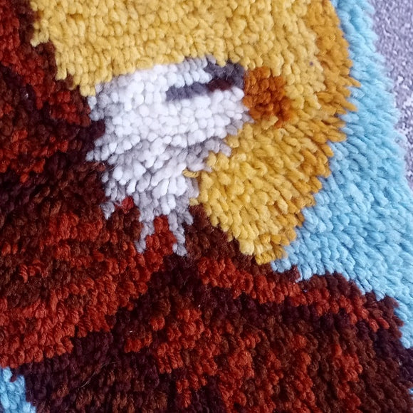 Vintage 90s American Eagle Soaring In The Sun Latch Rug