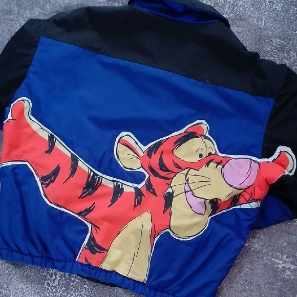Vintage Custom Tigger Upcycle Winter Jacket Winnie The Pooh