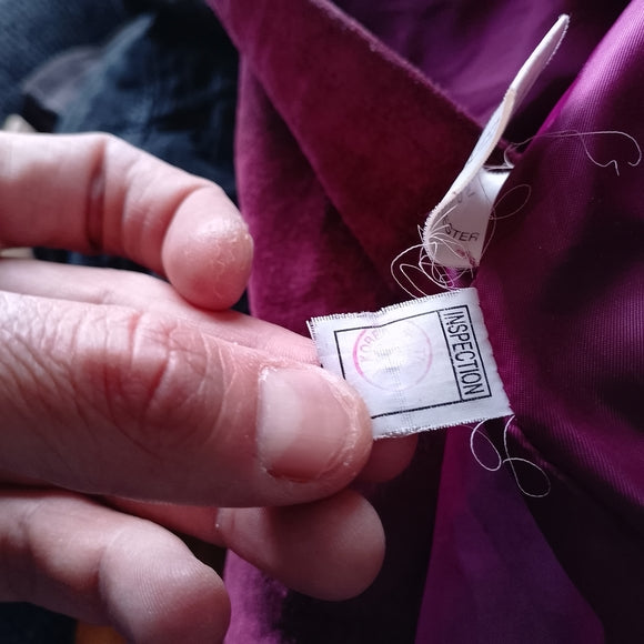 Jaclyn Smith Women’s Suede Button-Up Jacket - Berry Pink