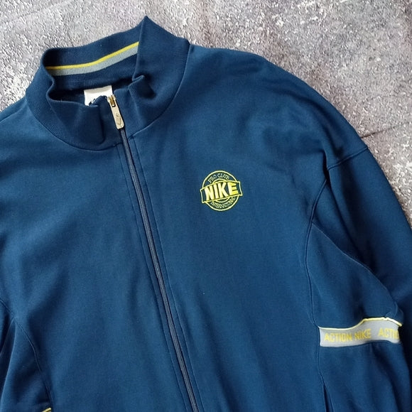 RARE Vintage 80s Pro Club International Nike Blue Track Jacket