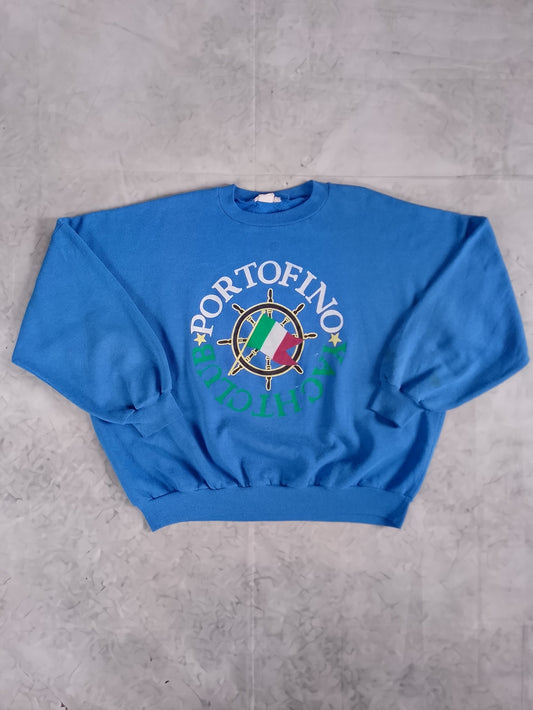 Vintage 90s PORTOFINO YACHT CLUB Crewneck Sweater UNISEX