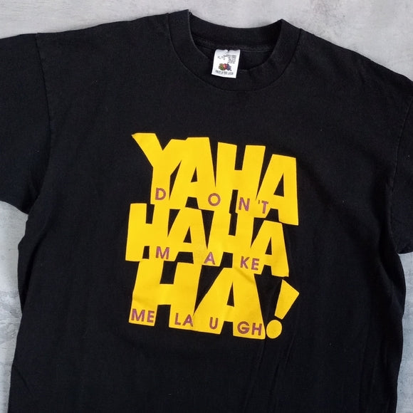 Vintage 90s YAMAHA SKIDOO YAHA HAHA HA! DO MAKE ME LAUGH SINGLE STITCH T-SHIRT