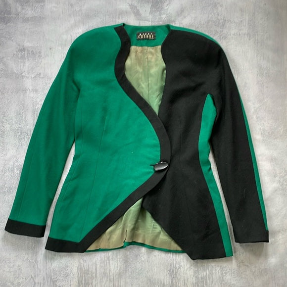 Vintage 90s Shego Kim Possible Cosplay Wendy Cherry Wool Jacket