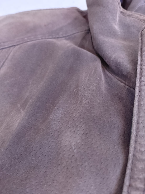 Vintage NORTHWEST TERRITORY Brown Suede Bomber Jacket