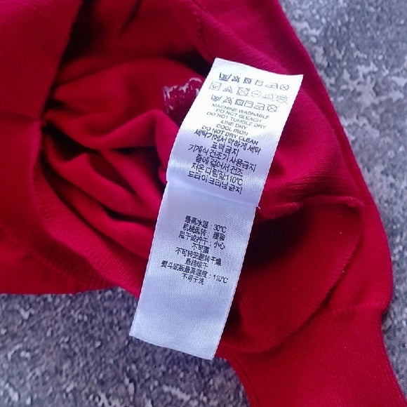 BURBERRY CHILDREN RED SWEATER ZIP UP