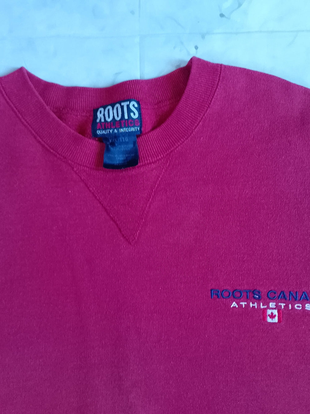 Vintage Roots Athletics Red Crewneck Sweatshirt