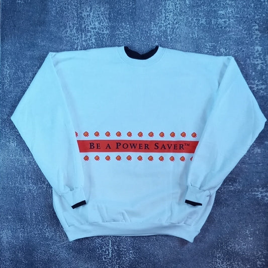 Vintage Ontario Hydro Be A Power Saver Graphic Crewneck UNISEX