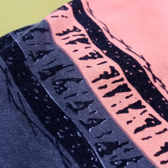 Vintage Funk Pattern 3 Tone Graphic Single Stitch Muscle Shirt