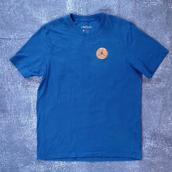 Blue T-Shirt with Green Graphic