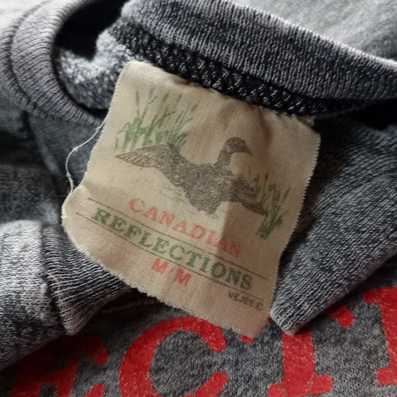 Vintage 90s Canada Reflections Loon Distressed Crewneck Sweater