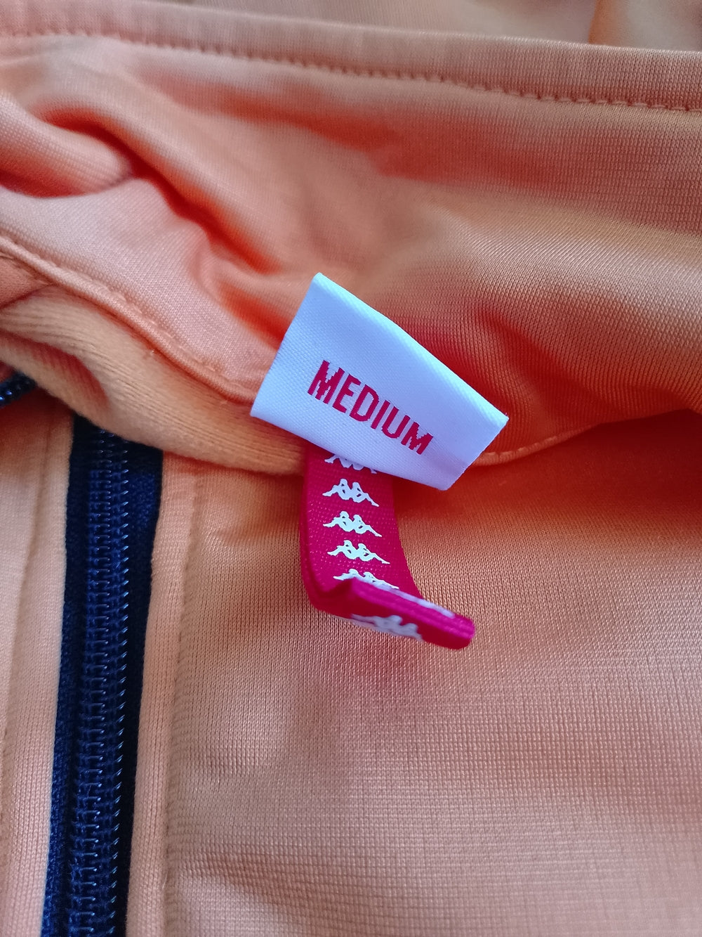 Kappa Men's Orange Track Jacket with Logo Tape