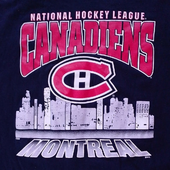 VINTAGE '90s WAVES NHL MONTREAL CANADIENS T-SHIRT