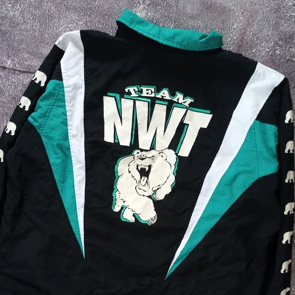 Vintage 90s TEAM NWT POLAR BEAR WINDBREAKER JACKET