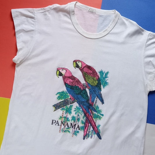 Vintage 90s Panama Parrots Single Stitch Shirt