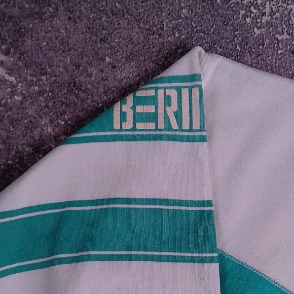 Vintage 90s BERMUDA Tourist White and Teal Sweater