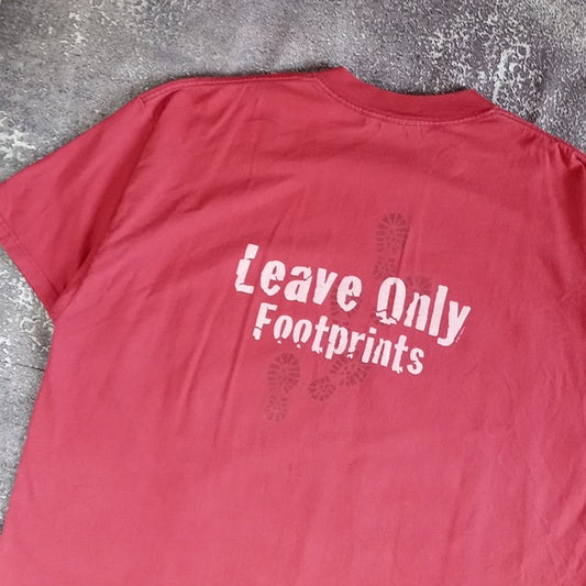 Vintage 2000s Grand Father Mountain Leave Only Footprints T-Shirt