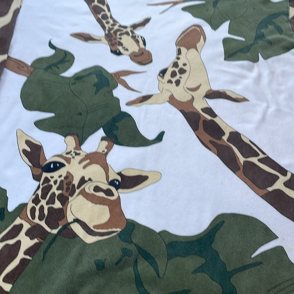 Vintage 90s Giraffe Graphic Long-Sleeve T-Shirt