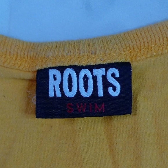Vintage 90s Roots Swim Yellow Tank Top