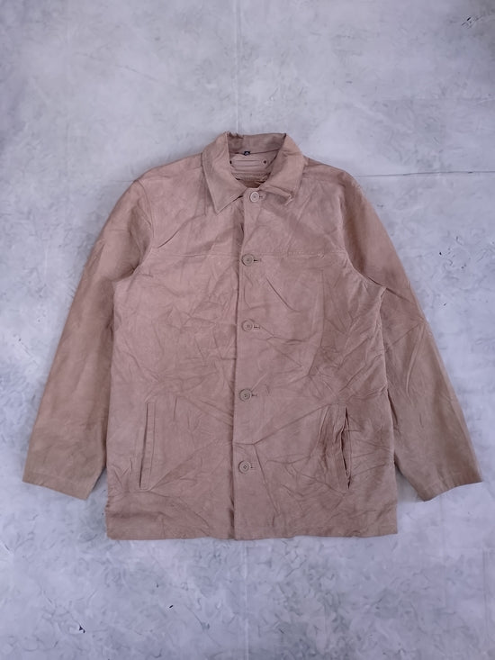 BRITCHES Men's Tan Suede Button Jacket
