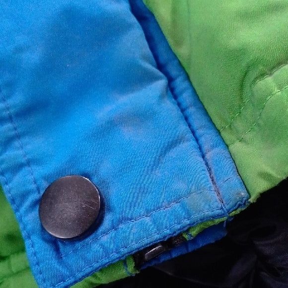 FOG LONDON FOG Blue and Green Hooded Jacket YOUTH