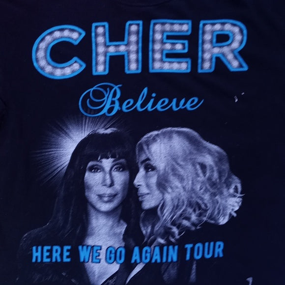 CHER Beleive Here We Go Again Tour 2019 BIG PRINT T-Shirt