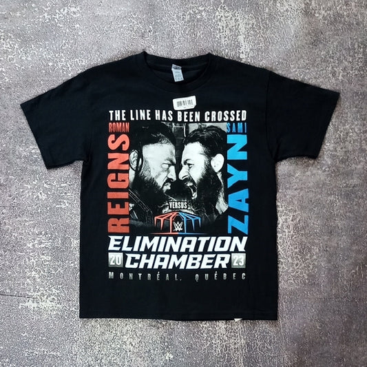 2023 WWE Elimination Chamber Montreal Roman Reigns VS Sami Zayn T-Shirt