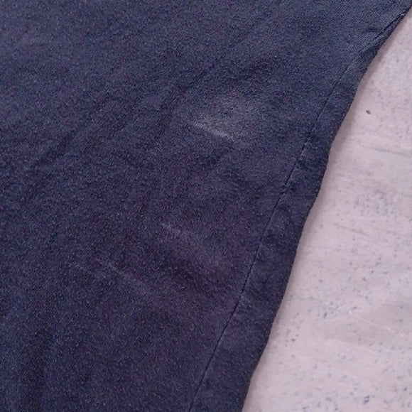 Nike JUST DO IT Dark Blue Tee with Neon Green Graphic