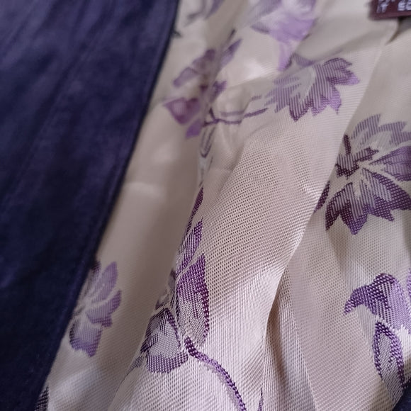 Vintage Danier Suede Tie-Front Jacket - Purple