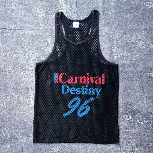 Vintage 1996 Carnival Destiny Cruise Mesh Tank Top UNISEX