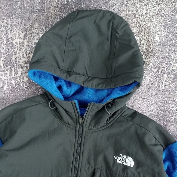 The North Face Men's Black and Blue Jacket POLARTEC