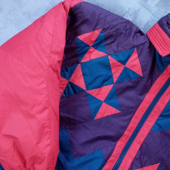 Vintage Northern Spirit Goose Down Quilt Pattern Beautiful Jacket UNISEX