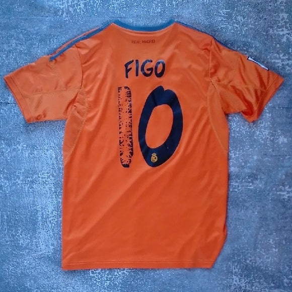 Real Madrid 2013-14 Third Soccer Jersey FIGO #10 Adidas Men’s Sz M